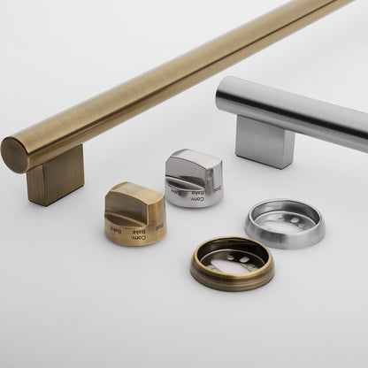 Cocina a gas Forno Leonardo Espresso de 30 pulgadas, color negro, 5 quemadores, 39 500 BTU, horno de convección de 5 pies cúbicos