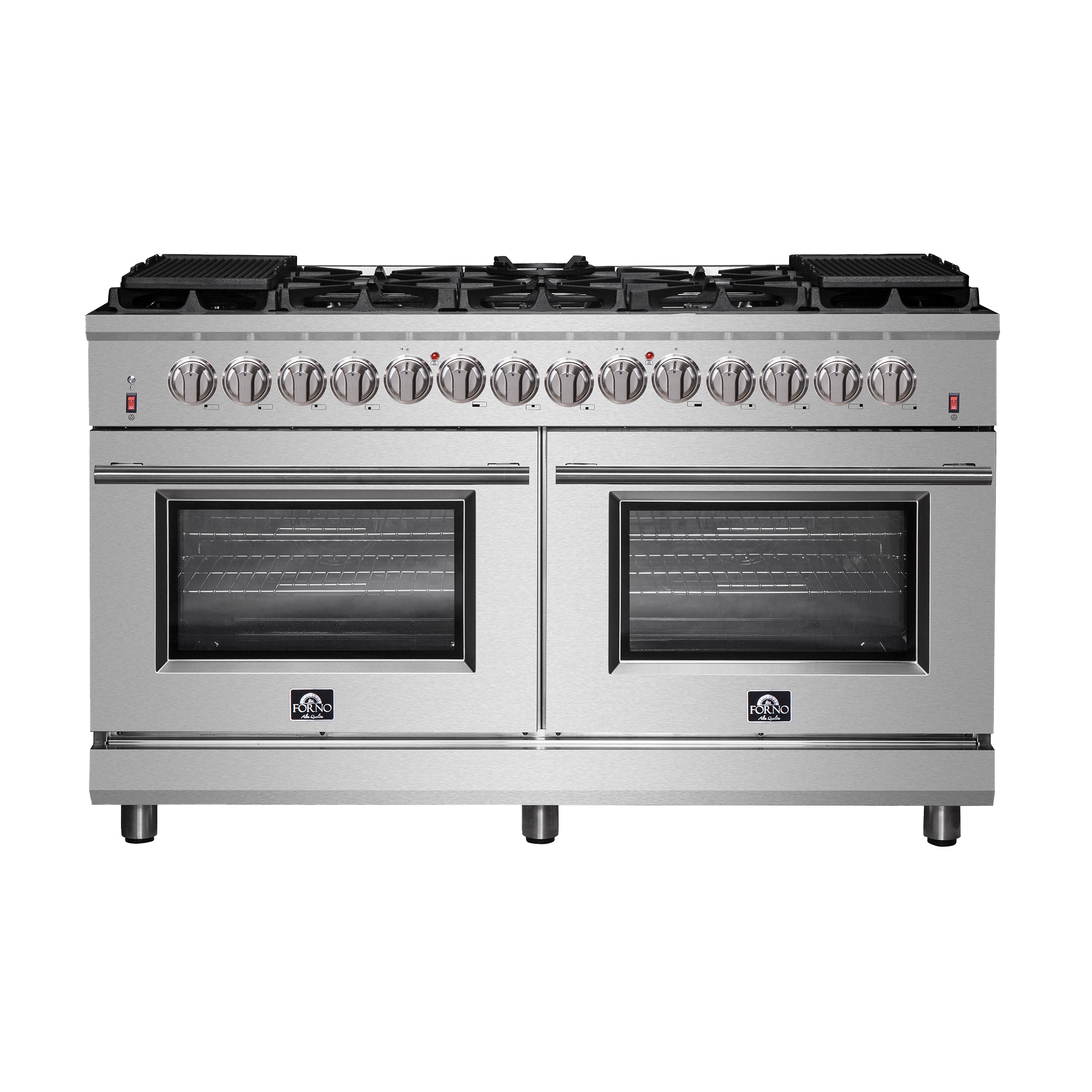 Forno Massimo 60-Inch Freestanding Dual Fuel Range, 10 Burners