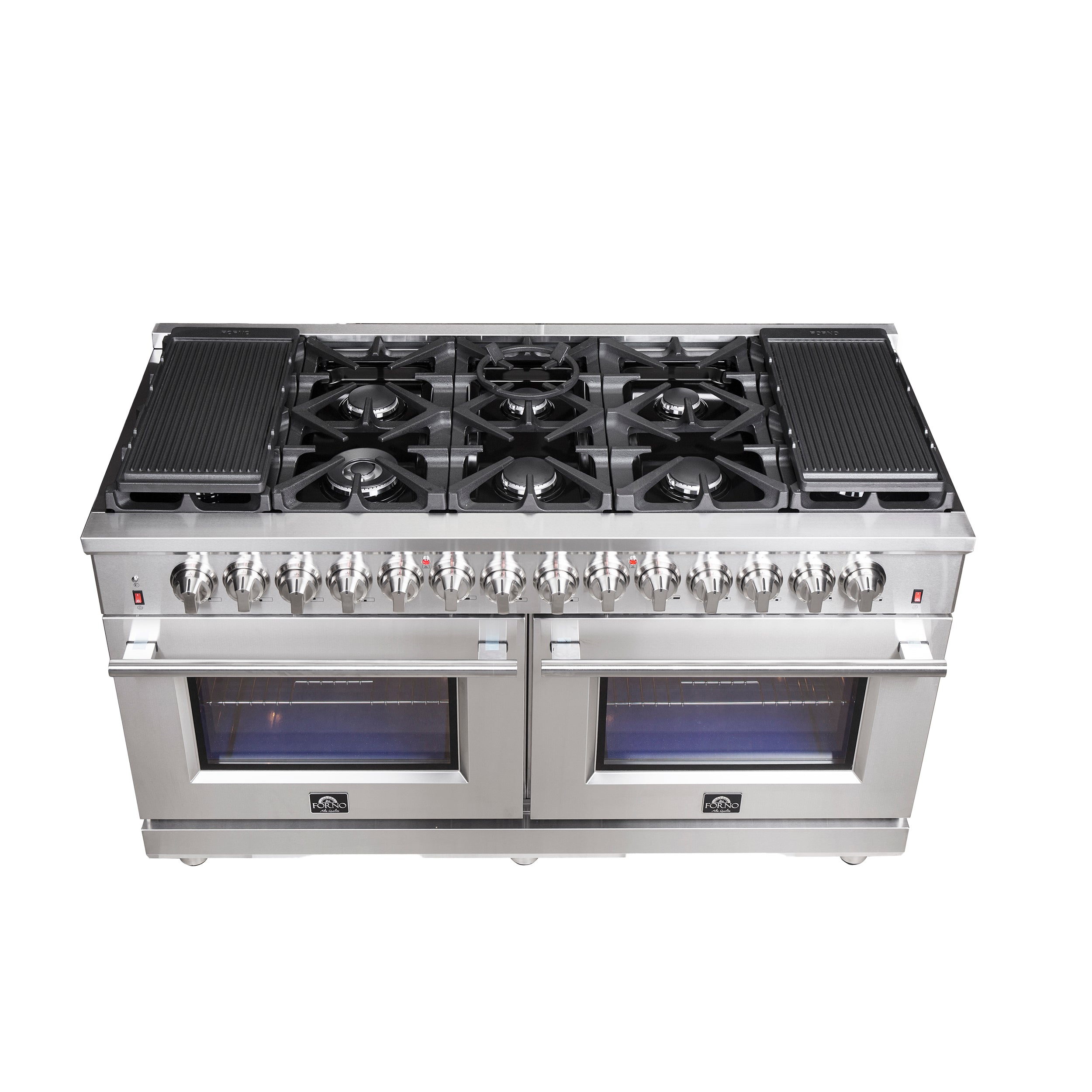 Forno Massimo 60-Inch Freestanding Dual Fuel Range, 10 Burners