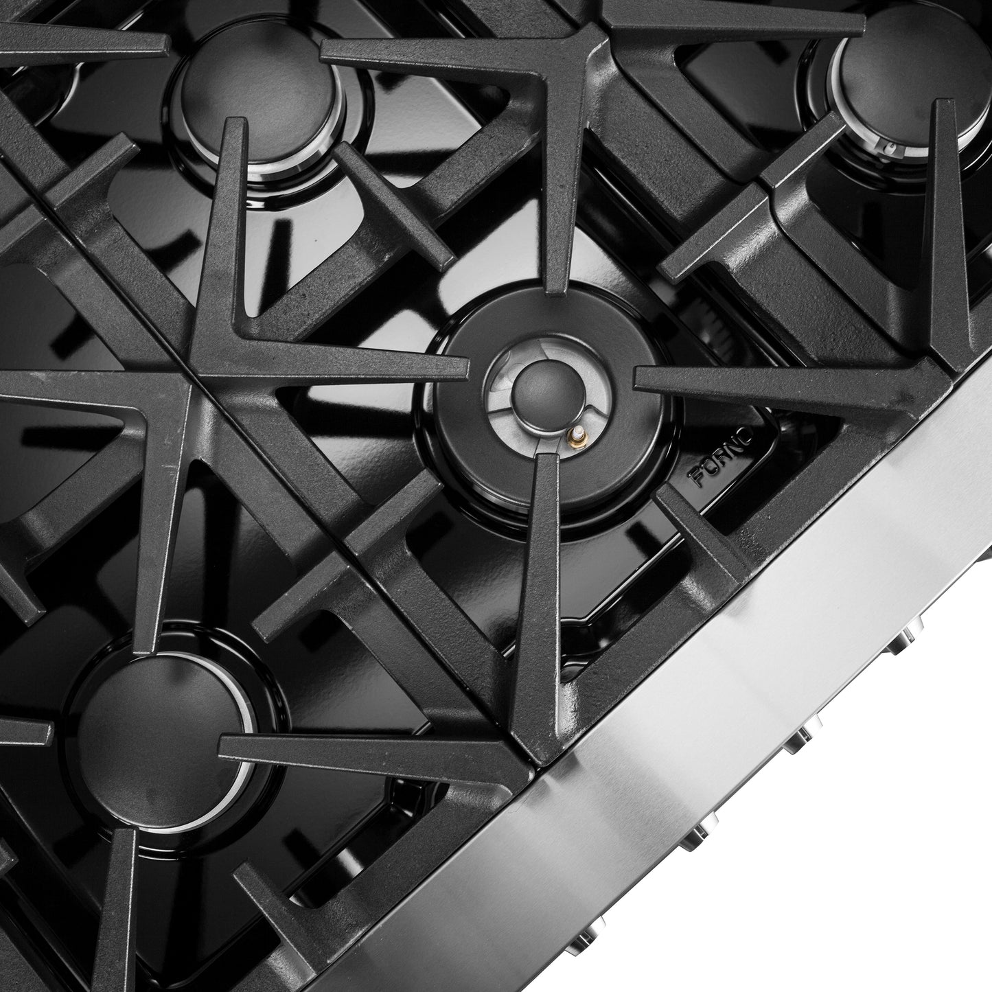 Cocina independiente de combustible dual Forno Massimo de 60 pulgadas, 10 quemadores y horno de convección doble