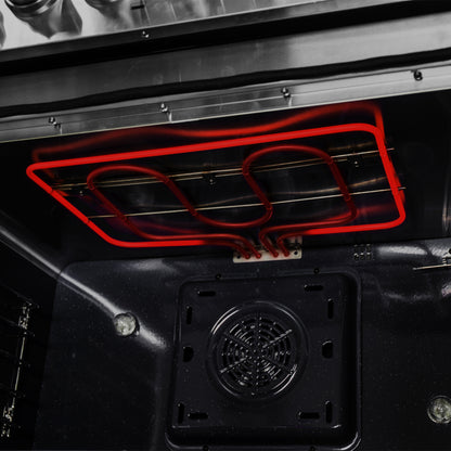 Cocina independiente de combustible dual Forno Galiano de 60 pulgadas, 10 quemadores y horno de convección doble