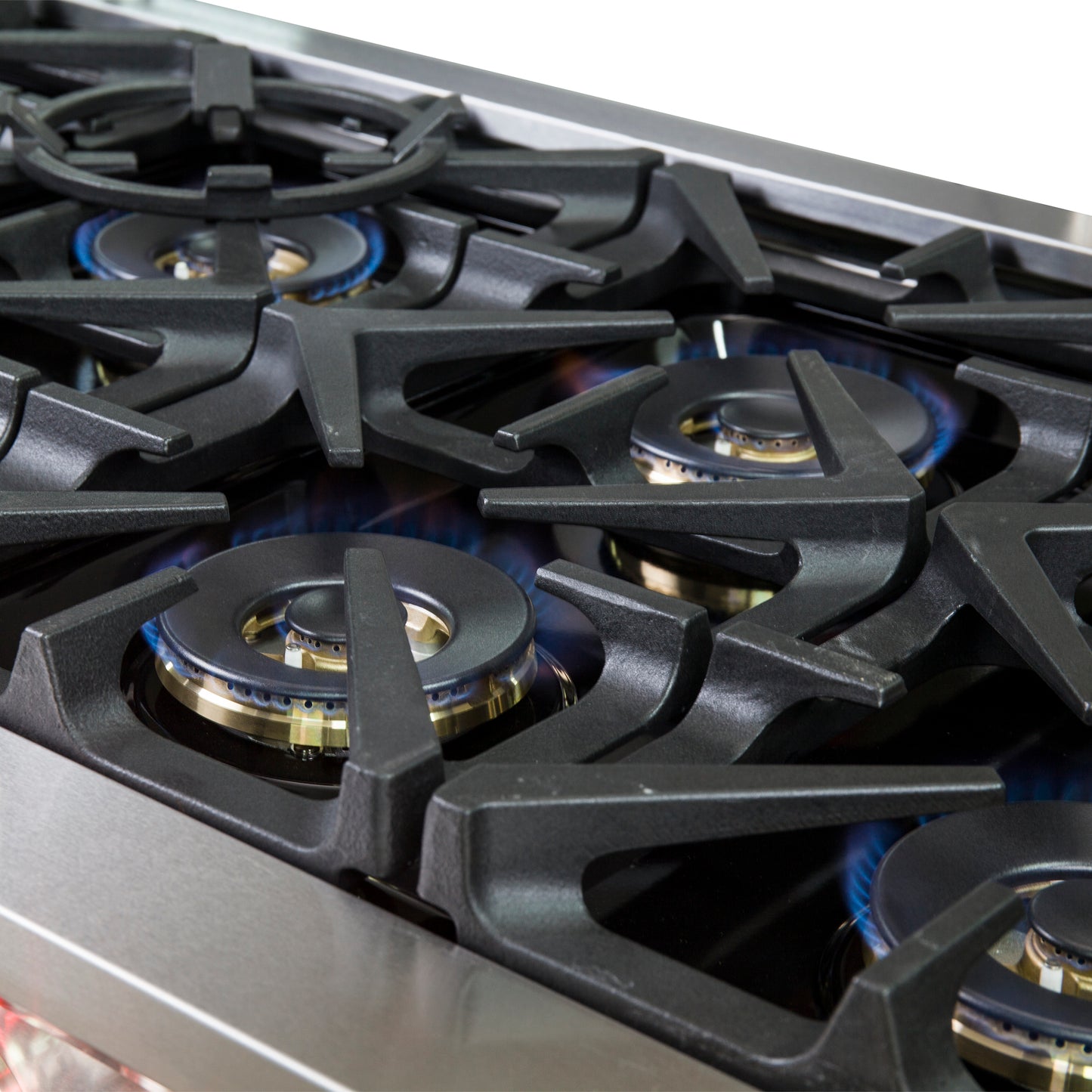 Cocina independiente de combustible dual Forno Capriasca de 60 pulgadas, 10 quemadores y horno de convección real