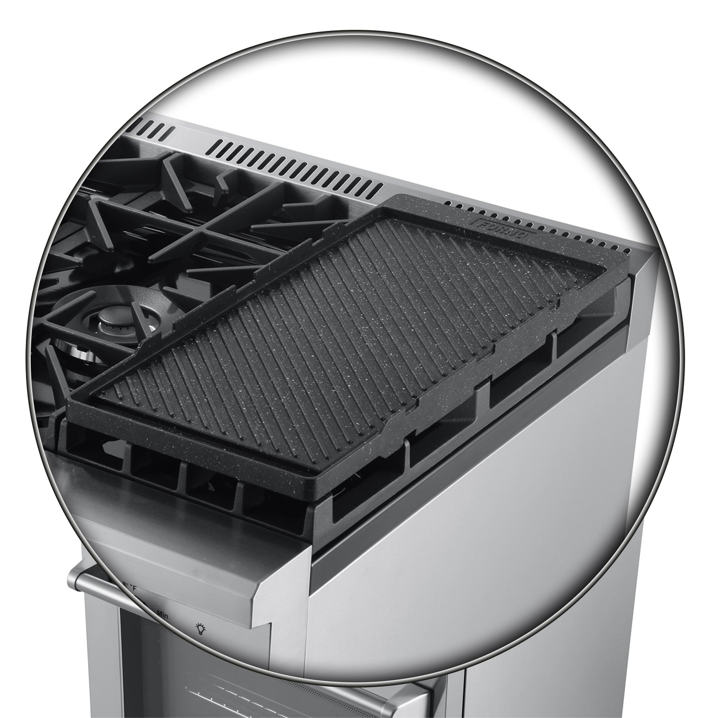 Cocina independiente Forno Lazio de 30 pulgadas con doble combustible, 4 quemadores y horno de convección real