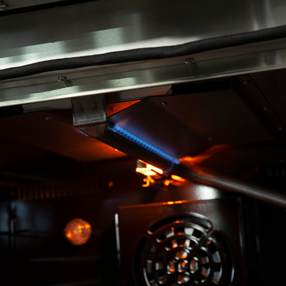 Cocina a gas independiente Forno Galiano de 36 pulgadas, acero inoxidable, 6 quemadores, de bajo consumo