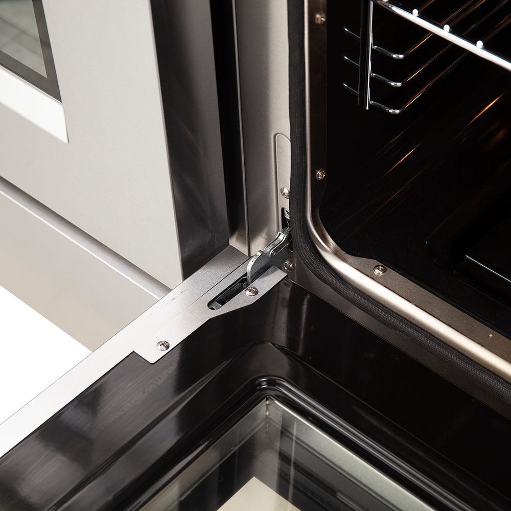 Cuisinière à gaz autonome Forno Galiano de 48 pouces, acier inoxydable, 8 brûleurs, 107 000 BTU, plaque de cuisson, fours doubles, écoénergétique