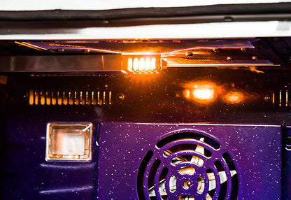 Cocina a gas Forno Capriasca de 36 pulgadas, acero inoxidable, 6 quemadores de latón, 120,000 BTU, horno de convección, eficiencia energética