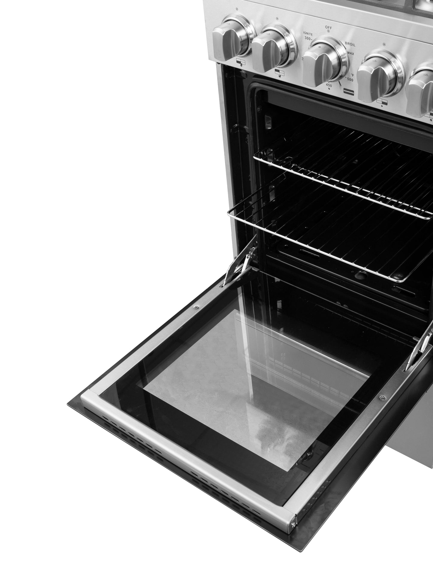 Cuisinière à gaz autonome Forno Lamazze de 20 pouces, design compact et écoénergétique