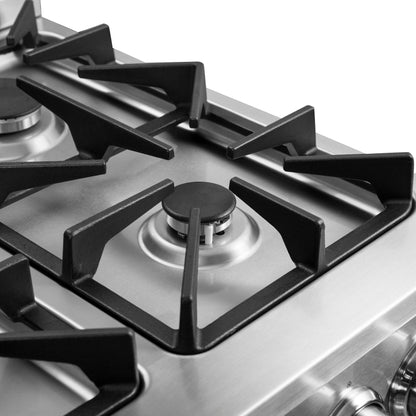 Cocina a gas independiente Forno Breno de 24 pulgadas, enchufe incluido, eficiencia energética