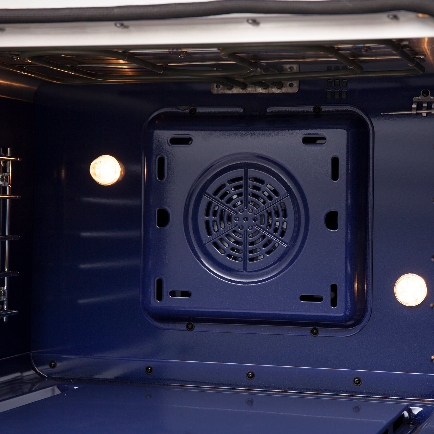 Cocina independiente Forno Massimo de 30 pulgadas con puerta francesa, doble combustible, 4 quemadores y horno de convección real