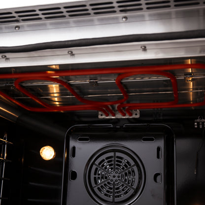 Cocina independiente de combustible dual con puerta francesa de 36" Forno Galiano