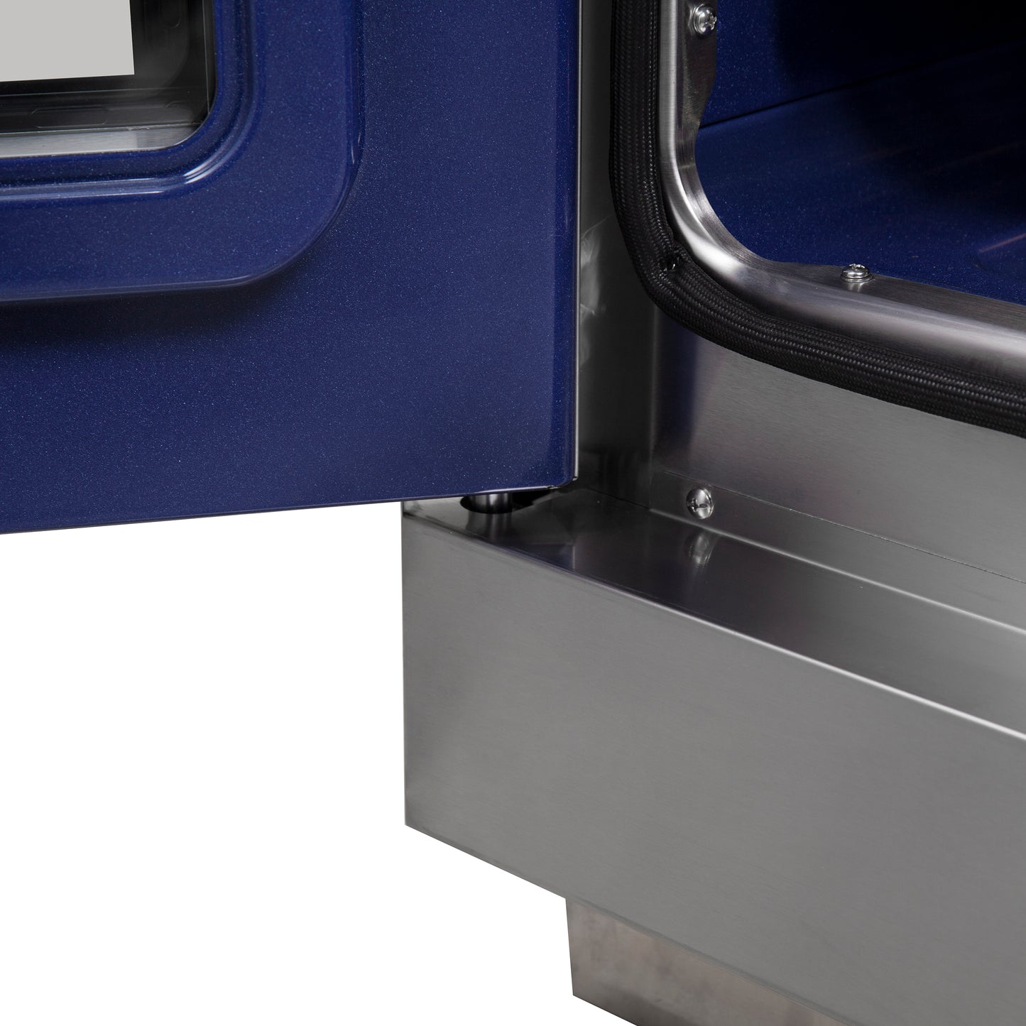 Cocina independiente Forno Capriasca de 30 pulgadas con puerta francesa, doble combustible, 4 quemadores y horno de convección real