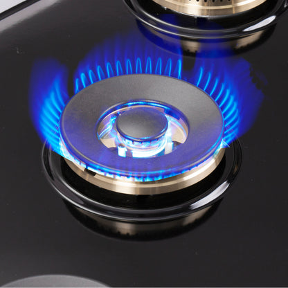 Cocina independiente Forno Capriasca de 30 pulgadas con puerta francesa, doble combustible, 4 quemadores y horno de convección real