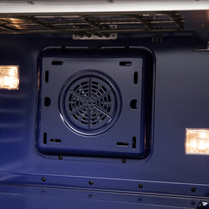 Cocina independiente Forno Capriasca de 36 pulgadas con puerta francesa, doble combustible, 6 quemadores y horno de convección real