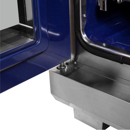 Cocina independiente de 48 pulgadas con puerta francesa y doble combustible, Forno Capriasca, 8 quemadores y horno de convección real