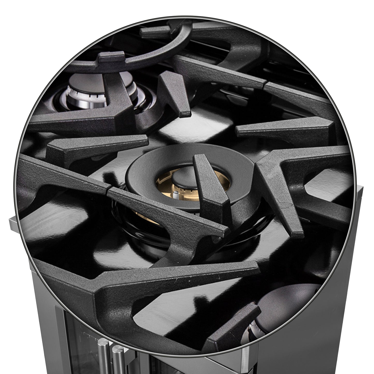 Cuisinière à gaz autonome à portes françaises Forno Massimo de 30 pouces, 4 brûleurs, four à convection, écoénergétique