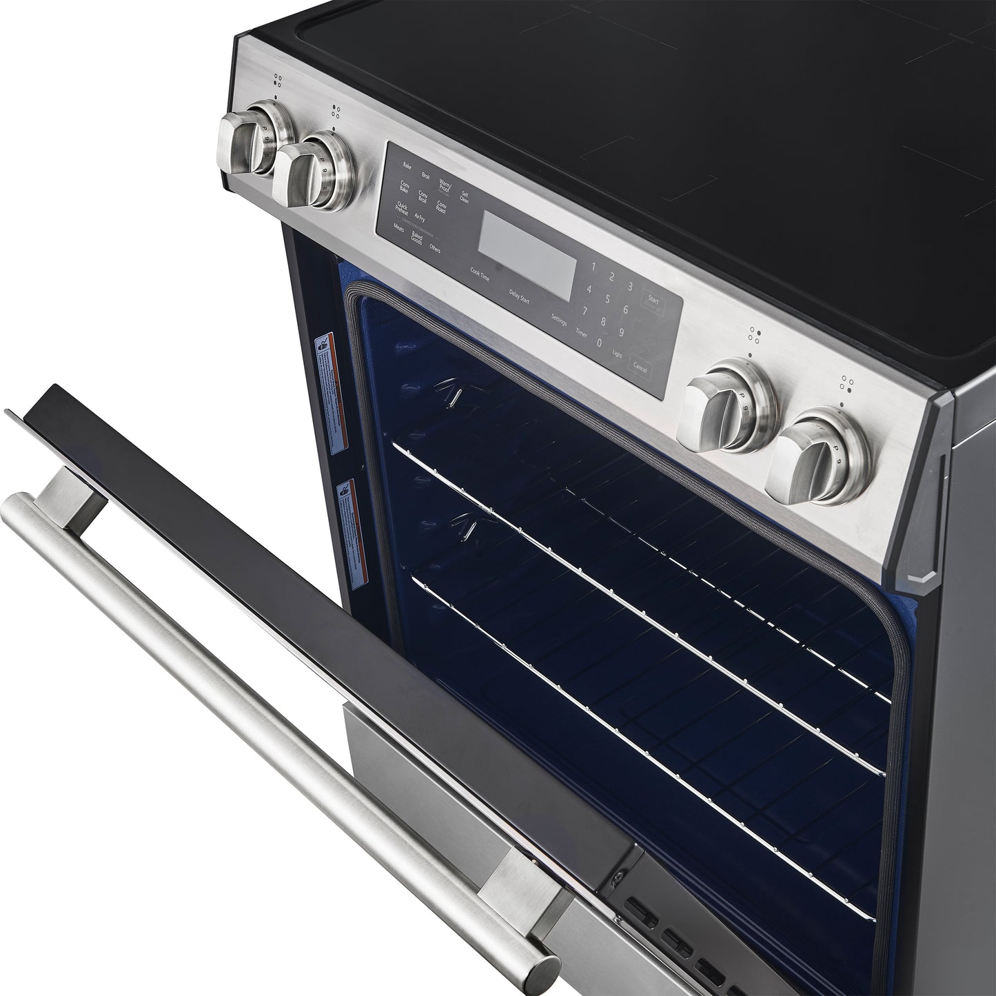 Cuisinière à induction encastrable Forno Donatello Espresso de 30 pouces en acier inoxydable, four à convection, 5 zones de cuisson, panneau de commande tactile