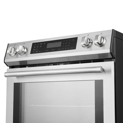 Cuisinière à induction encastrable Forno Donatello Espresso de 30 pouces en acier inoxydable, four à convection, 5 zones de cuisson, panneau de commande tactile
