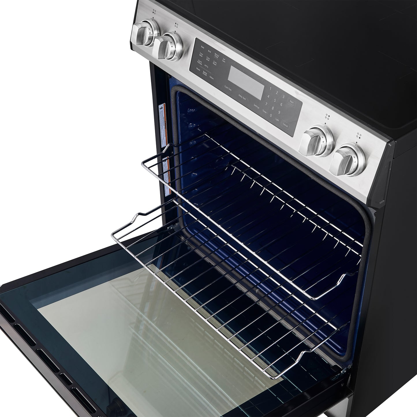 Cuisinière à induction encastrable Forno Donatello Espresso de 30 pouces en acier inoxydable, four à convection, 5 zones de cuisson, panneau de commande tactile