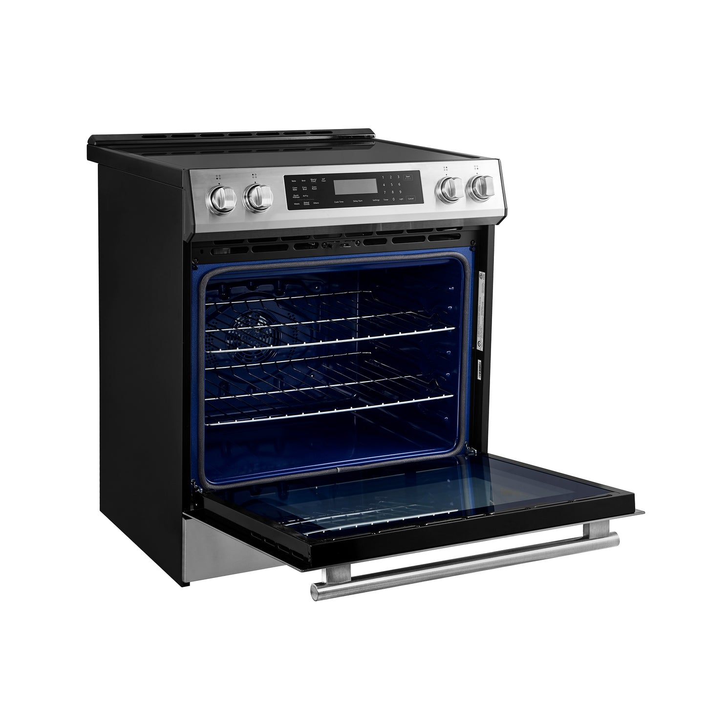 Cuisinière à induction encastrable Forno Donatello Espresso de 30 pouces en acier inoxydable, four à convection, 5 zones de cuisson, panneau de commande tactile