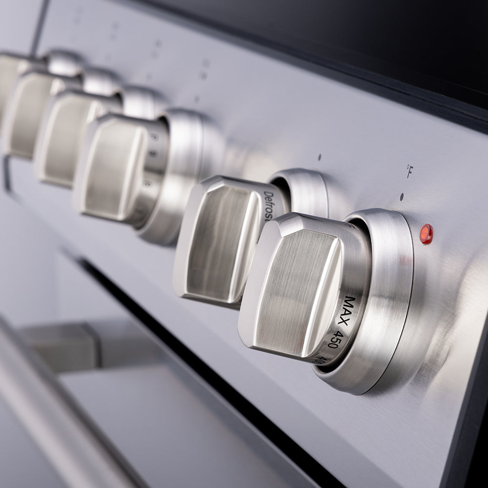 Cuisinière à induction encastrable Forno Leonardo Espresso de 30 pouces en acier inoxydable, four à convection, 5 zones de cuisson