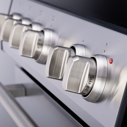 Cuisinière à induction encastrable Forno Leonardo Espresso de 30 pouces en acier inoxydable, four à convection, 5 zones de cuisson