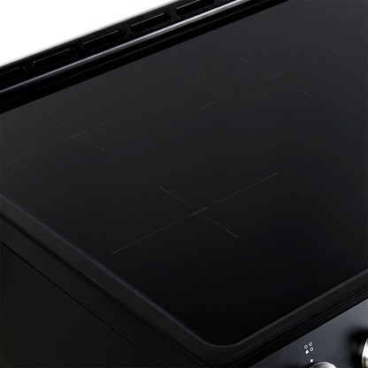 Cuisinière à induction encastrable noire Forno Leonardo Espresso de 30 pouces, four à convection, 5 zones de cuisson, panneau de commande tactile