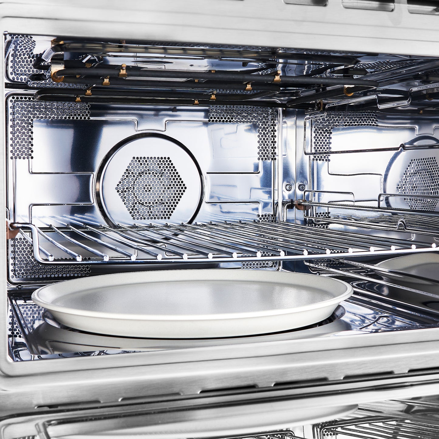 Horno compacto Forno Oliena de 24 pulgadas y microondas de 1000 vatios, 1,6 pies cúbicos, horno de convección