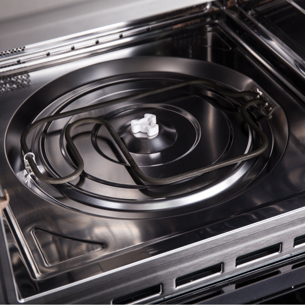 Horno compacto Forno Oliena de 30 pulgadas y microondas de 1000 vatios, 1,6 pies cúbicos, horno de convección