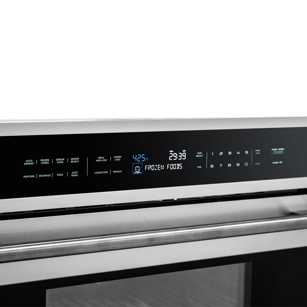 Horno compacto Forno Oliena de 30 pulgadas y microondas de 1000 vatios, 1,6 pies cúbicos, horno de convección