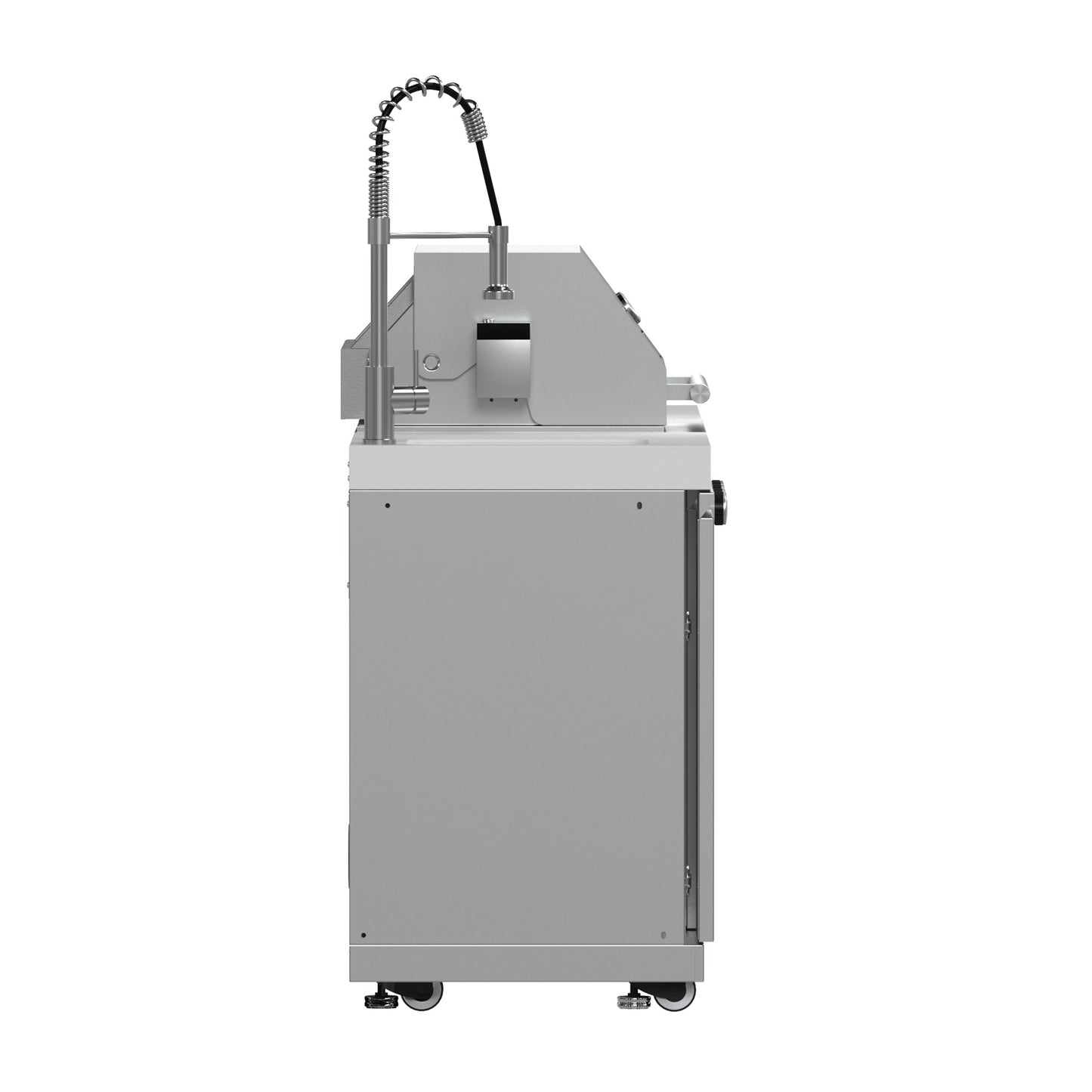 Barbecue FORNO Bulnes de 30 pouces, 60 000 BTU, 3 brûleurs avec brûleurs infrarouges pour saisir et rôtir, cuisine extérieure en acier inoxydable avec centre de boissons de 1,8 pi³ et comptoirs en pierre frittée blanche