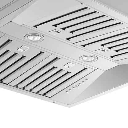 Campana extractora insertable Forno Altilia de 30 pulgadas, acero inoxidable, iluminación LED, filtros deflectores