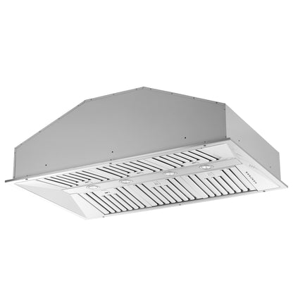 Campana extractora insertable Forno Altilia de 48 pulgadas, acero inoxidable, iluminación LED, filtros deflectores