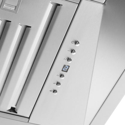 Campana extractora insertable Forno Altilia de 48 pulgadas, acero inoxidable, iluminación LED, filtros deflectores