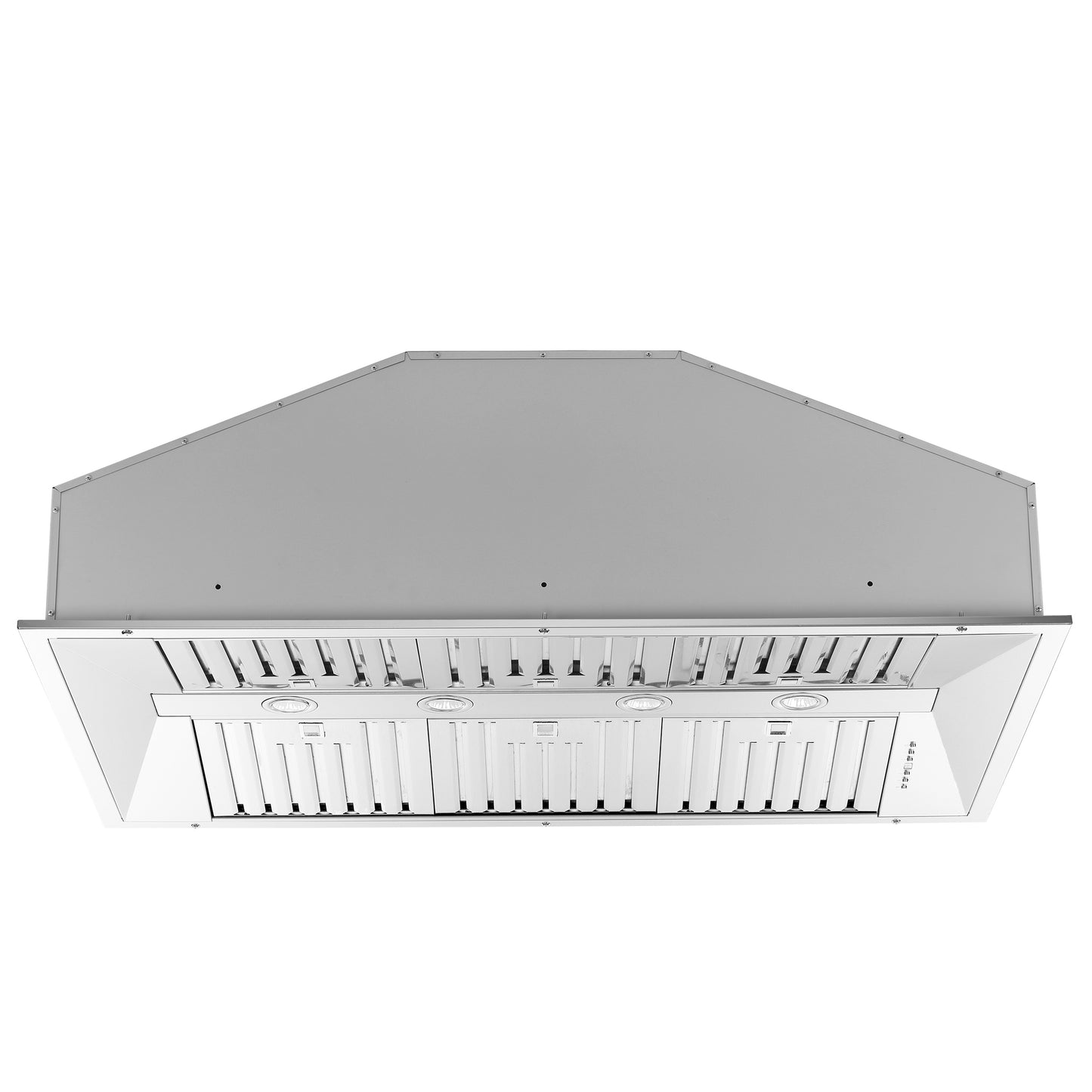Campana extractora insertable Forno Altilia de 48 pulgadas, acero inoxidable, iluminación LED, filtros deflectores