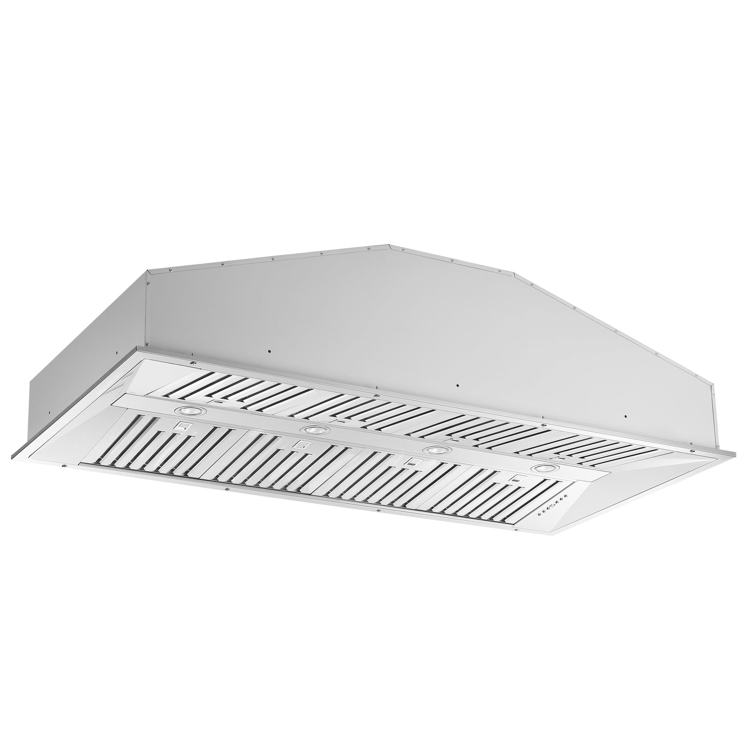 Hotte de cuisinière encastrée Forno Altilia 60 pouces, acier inoxydable, éclairage LED, filtres à chicanes