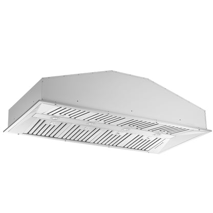 Hotte de cuisinière encastrée Forno Altilia 60 pouces, acier inoxydable, éclairage LED, filtres à chicanes