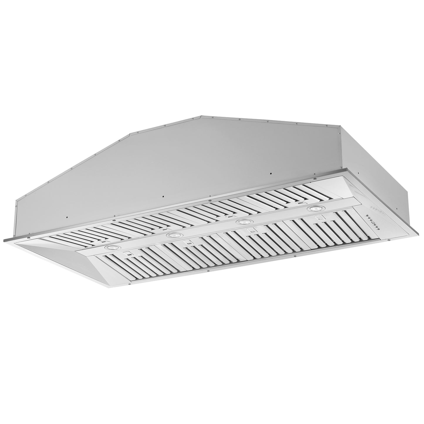 Hotte de cuisinière encastrée Forno Altilia 60 pouces, acier inoxydable, éclairage LED, filtres à chicanes