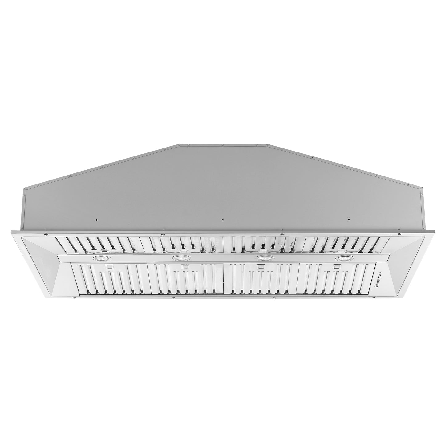Hotte de cuisinière encastrée Forno Altilia 60 pouces, acier inoxydable, éclairage LED, filtres à chicanes