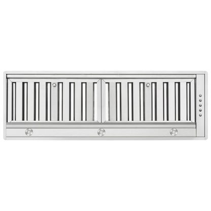 Hotte de cuisinière encastrée Forno Frassanito de 36 pouces, 450 pi³/min, filtres à chicane en acier inoxydable, éclairage LED