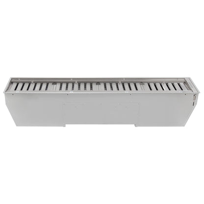 Campana extractora empotrada Forno Frassanito de 60 pulgadas, filtros deflectores de acero inoxidable, iluminación LED