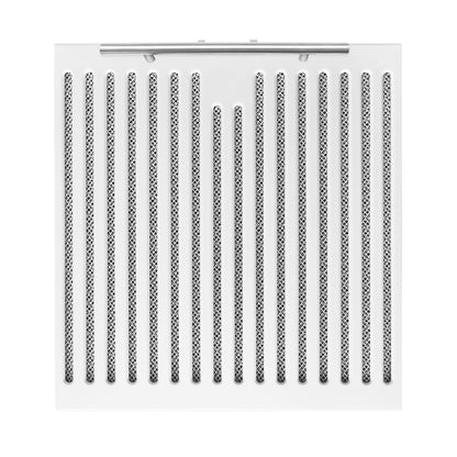 Campana extractora Forno Bari Espresso de 30 pulgadas, color blanco, 600 CFM, iluminación LED, filtros deflectores aptos para lavavajillas, control de ventilador de 3 velocidades