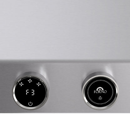 Campana extractora de pared Forno Biagio de 30 pulgadas, acero inoxidable, resistente