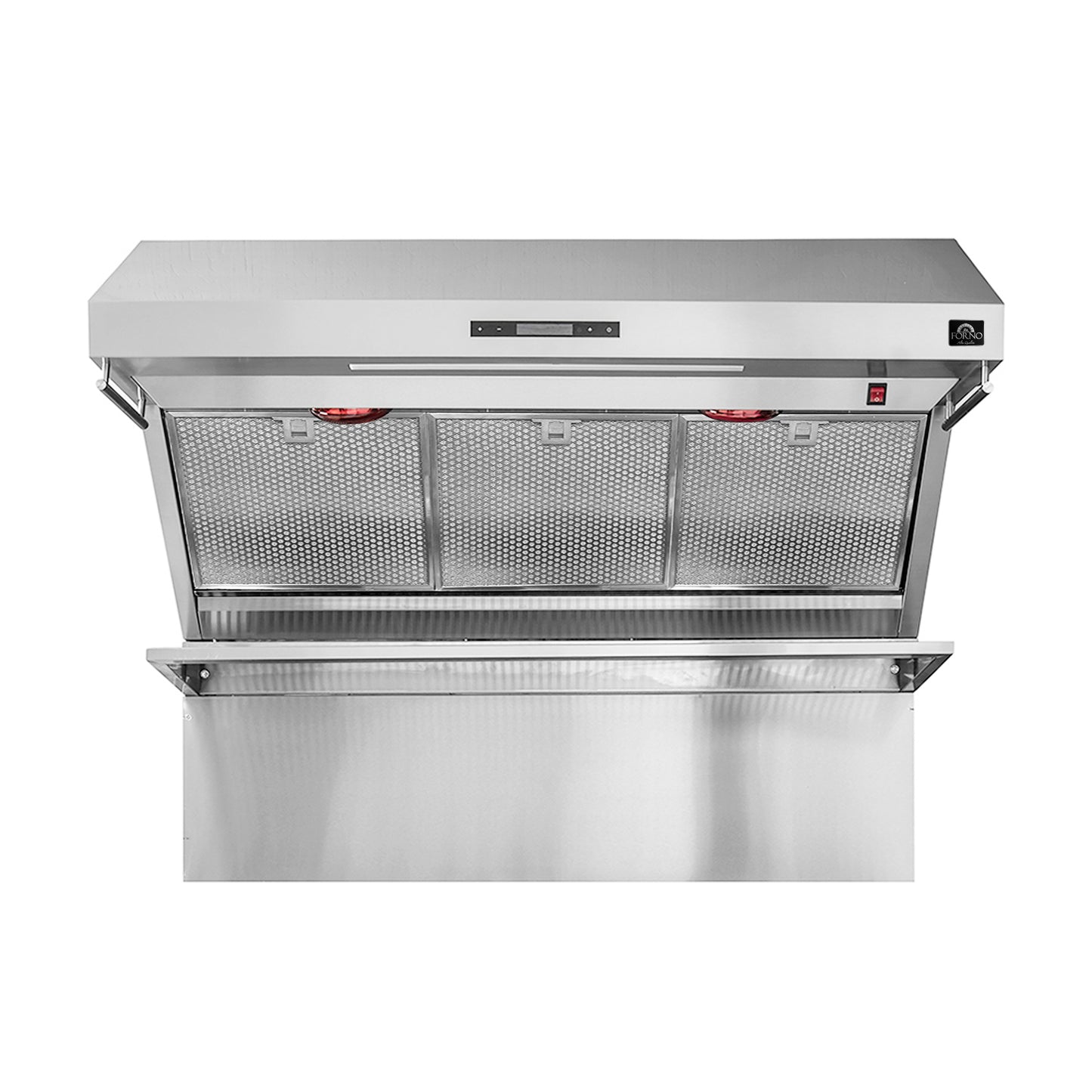 Ensemble de cuisine 3 pièces Premium FORNO : cuisinière à gaz autonome FORNO Galiano 48 po, réfrigérateur convertible double combiné FORNO Rizzuto 60 po, hotte murale FORNO 48 po (FBDL-018-02US)