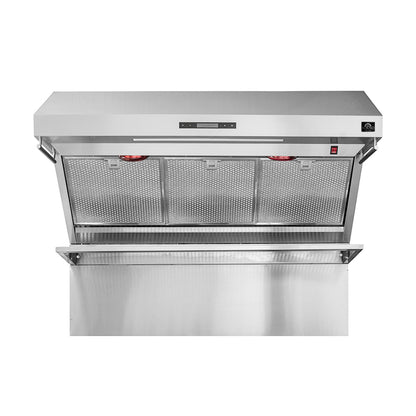 Ensemble de cuisine 3 pièces Premium FORNO : cuisinière à gaz autonome FORNO Galiano 48 po, réfrigérateur convertible double combiné FORNO Rizzuto 60 po, hotte murale FORNO 48 po (FBDL-018-02US)