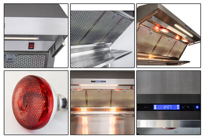 Campana extractora de pared Forno Savona de 48 pulgadas, filtros híbridos, protector contra salpicaduras incluido