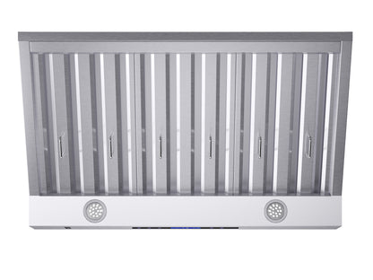 Campana extractora de pared Forno Palazzo de 36 pulgadas, acero inoxidable, filtros deflectores de alta resistencia, control remoto