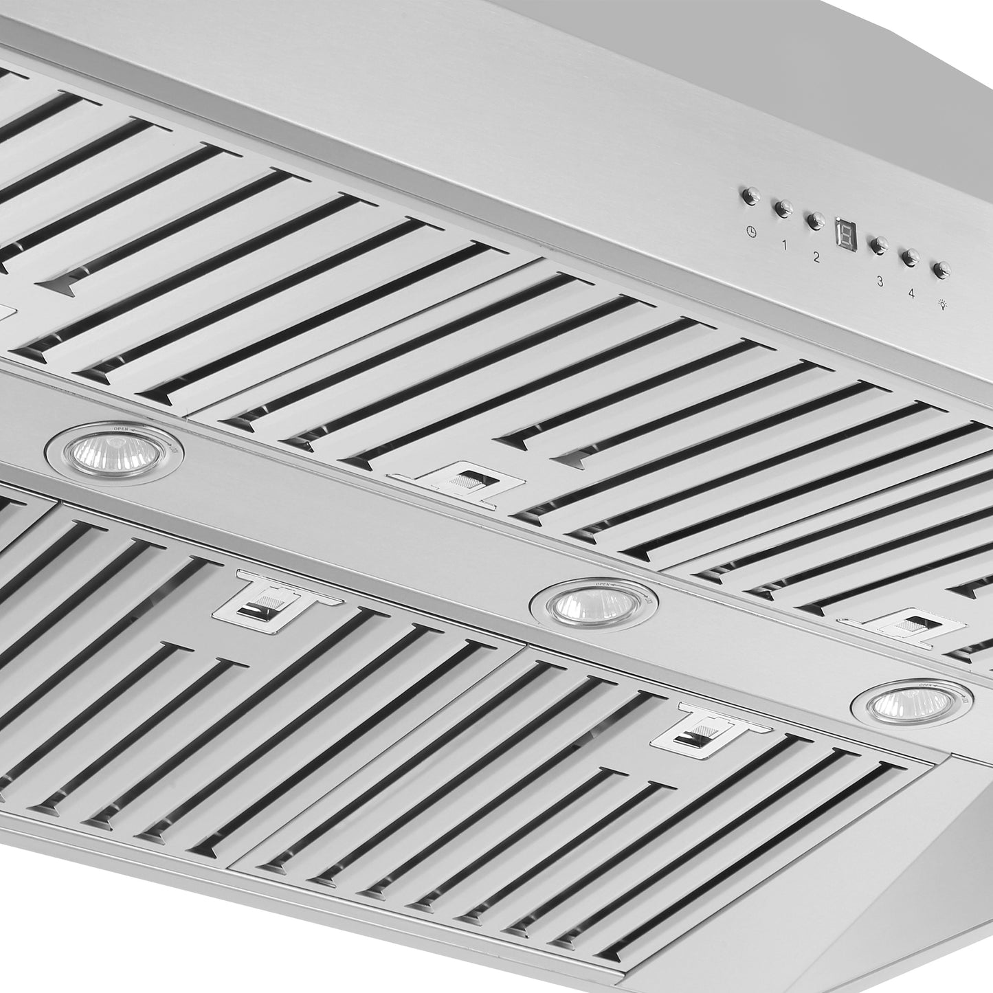Hotte de cuisinière murale Forno Orvieto 48 pouces, éclairage LED, robuste, acier inoxydable