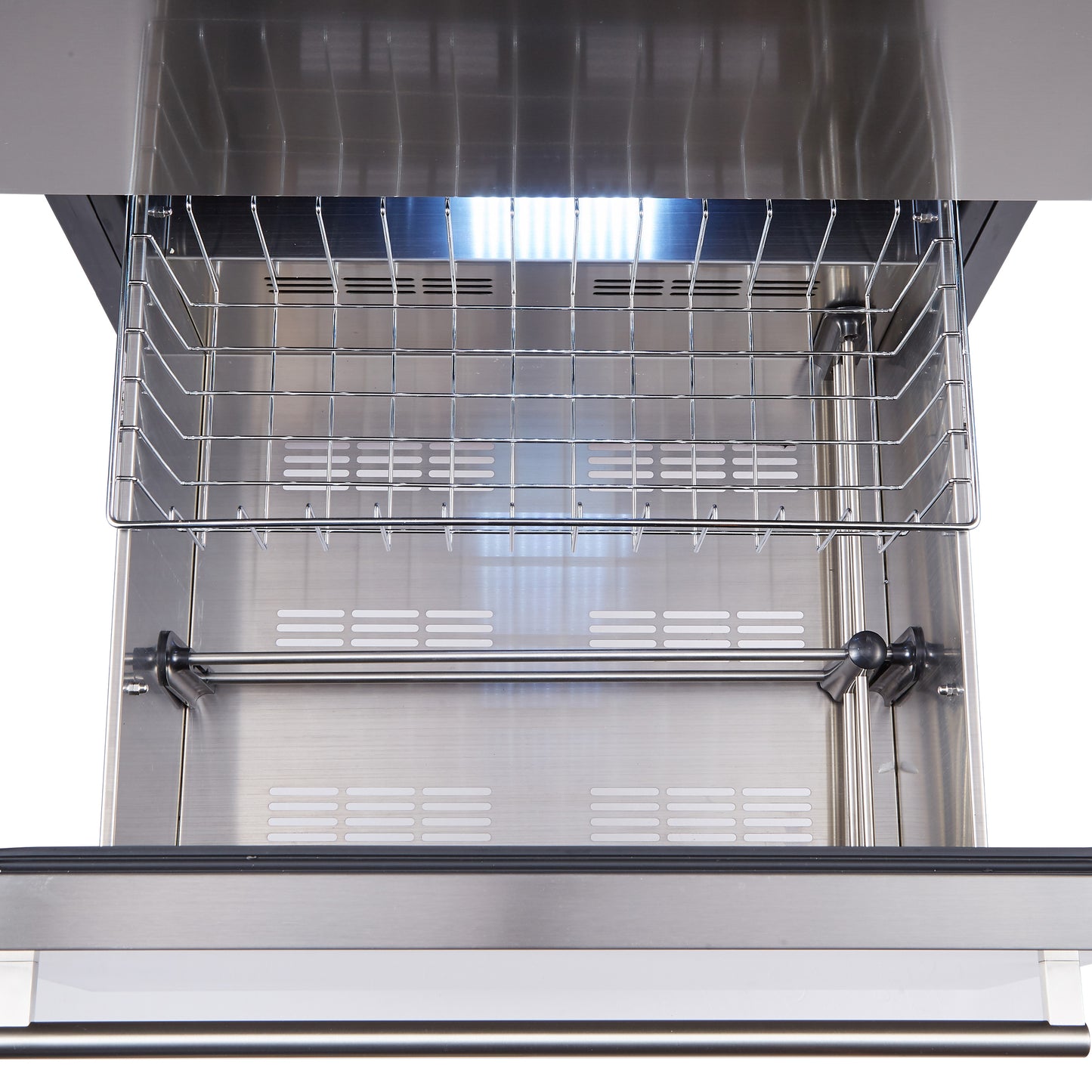 Enfriador de vinos Forno Azienda de 24 pulgadas con doble zona de temperatura, hasta 108 botellas, dos cajones refrigerados, zonas de temperatura ajustables, eficiencia energética