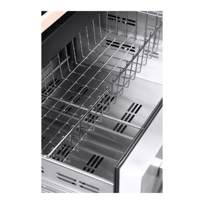 Enfriador de vinos Forno Capraia de 30 pulgadas con triple zona de temperatura, hasta 144 botellas, dos cajones refrigerados, zonas de temperatura ajustables