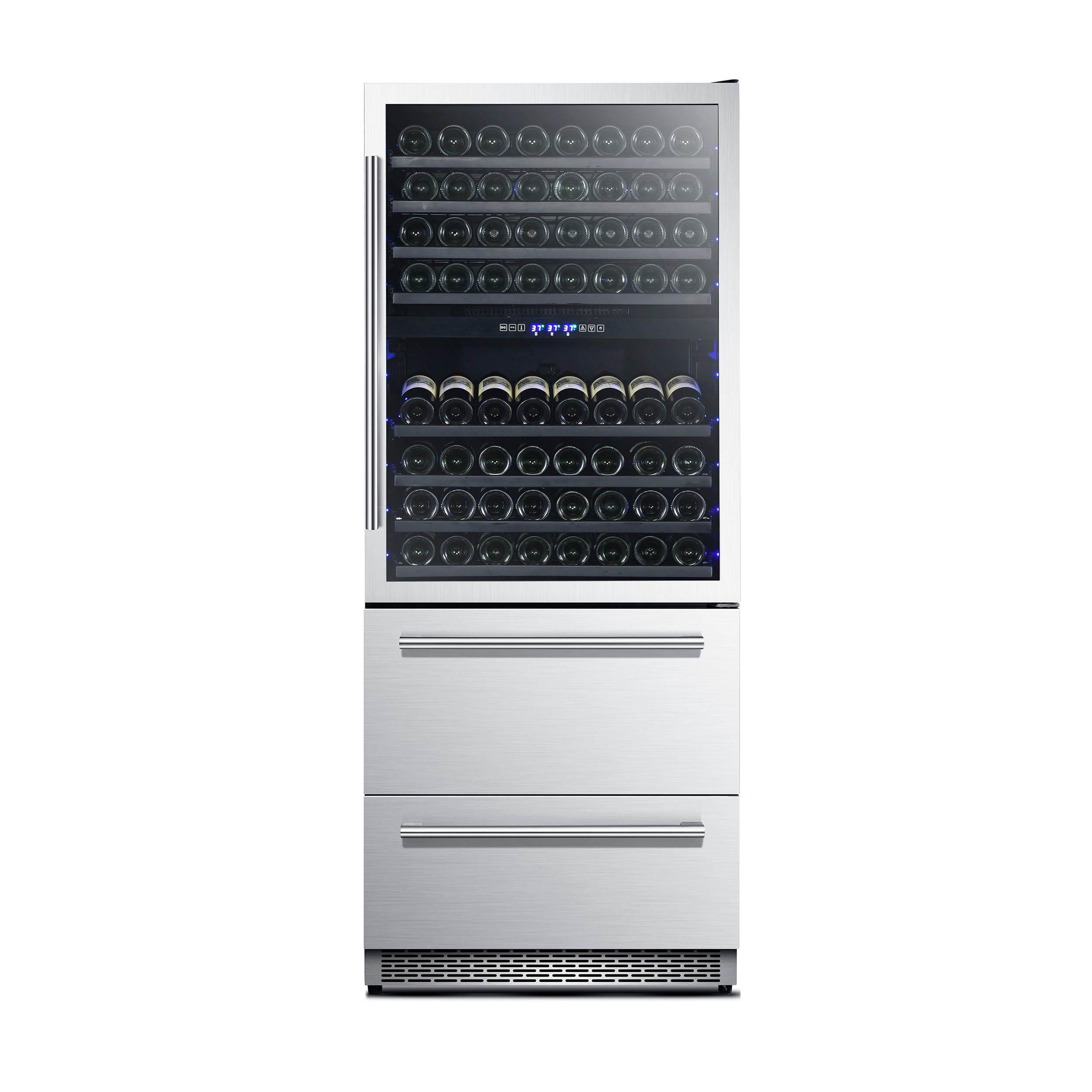 Forno Capraia 30-Inch Dual Temperature Zone Wine Cooler, Up to 144 Bot